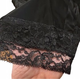 Vtg LADY LOVE Black Sexy Full Slip Dress~Nightgown~Bur-Mill Nyron~NWT~Lingerie