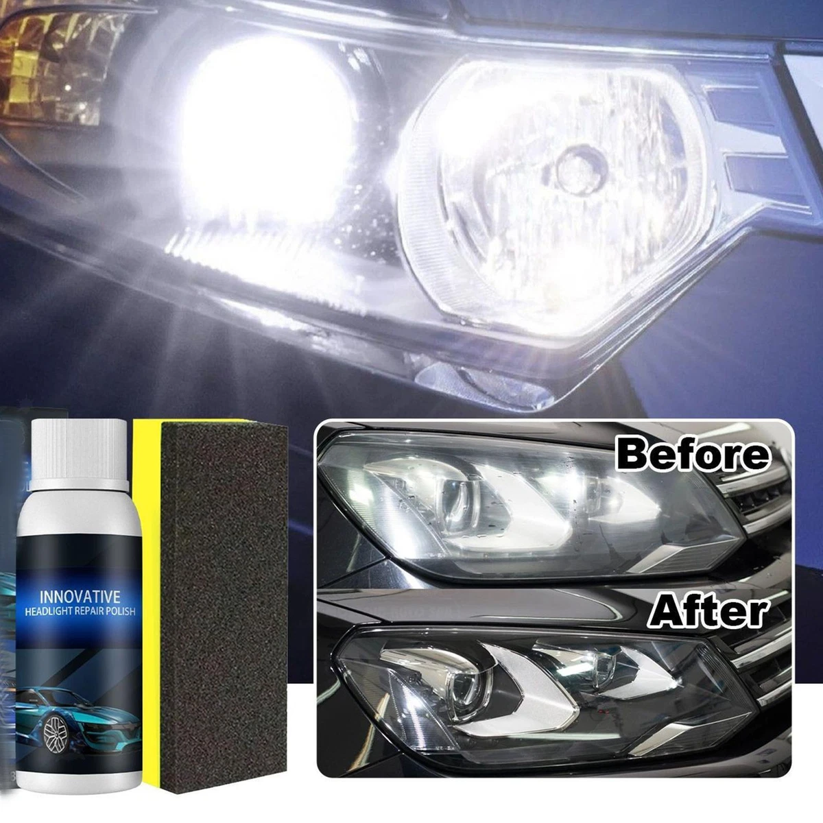 Tutorial Headlight Restoration Steam Kit (acetone), 57 OFF
