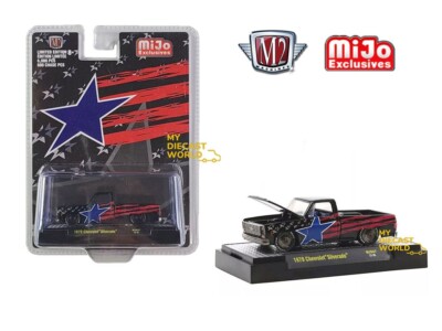 M2 MACHINES 1979 CHEVY SILVERADO PICK UP TRUCK 1/64 STARS & STRIPES 31500 MJS47