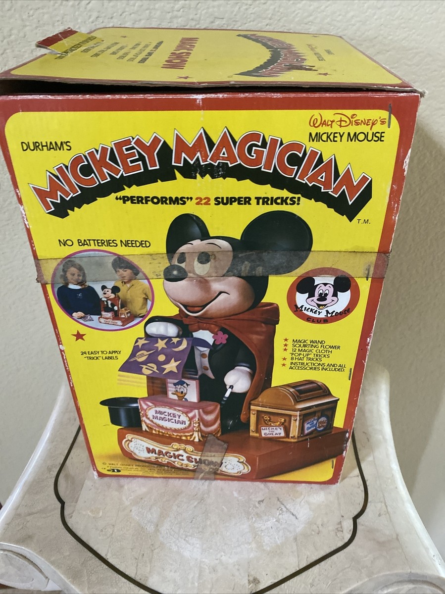 Vintage Mecanical Walt Disney's Mickey Mouse Club Magician Magic