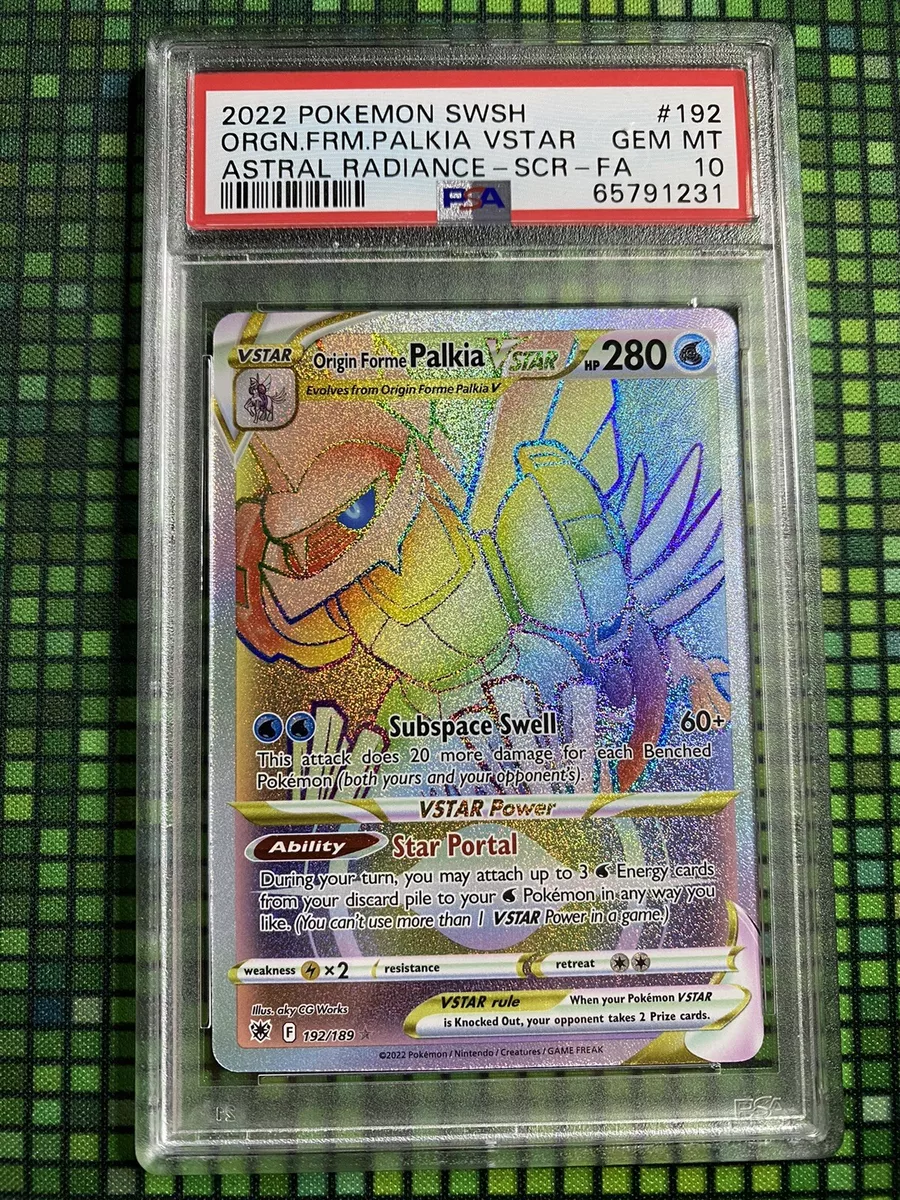 Carta Pokémon Palkia Forma Origem V-astro Rainbow - Ee10