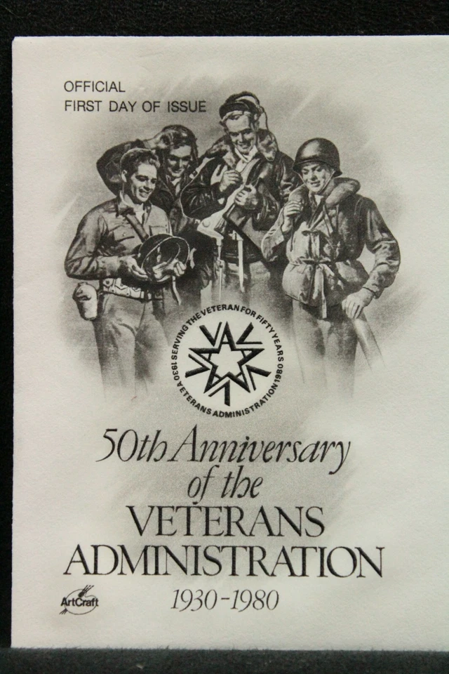 USPS FDC #1825 1980 15c Veterans Administration ArtCraft ST542 - Image 3 of 3