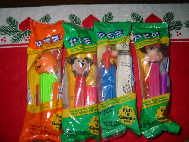 OLD PEZ 90s PEZ　Unopened　51packs Vintage PEZ DISPENSERS w/candy MIXED LOT of 6 | eBay