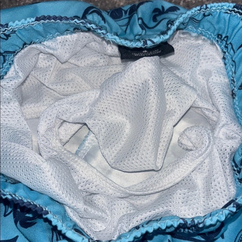 Hurley Blue Shark Print Swim Shorts size 4 - Image 3 of 4