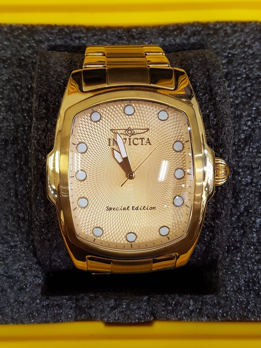 時計 Poutique Invicta Lupah Model 15854 Gold-tone Watch Stainless Steel w