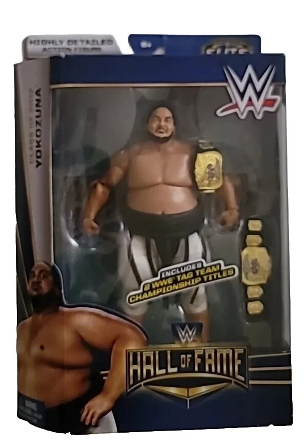 WWE Yokozuna Hall of Fame Elite Exclusive With Tag Team Championship Belts  | eBay