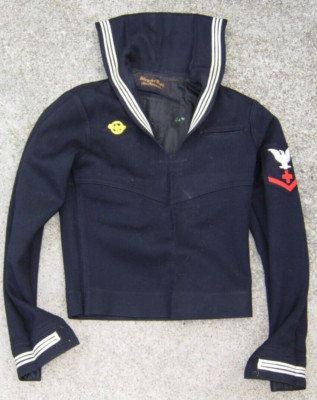 WW2 US Navy Pharmacist Mate 3rd Class Jumper Named D.P. Palmer | eBay