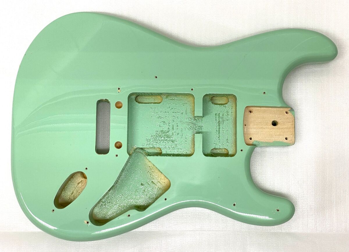 OEM Fender Squier Affinity 2-Pt TREMOLO STRAT BODY Surf Green Electric Guitar OEM Fender Squier Affinity 2-Pt TREMOLO STRAT BODY Surf Green Electric Guitar