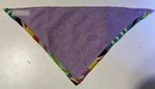Bib 12" Neck Neckerchief Special Needs Drool Cotton towel purple