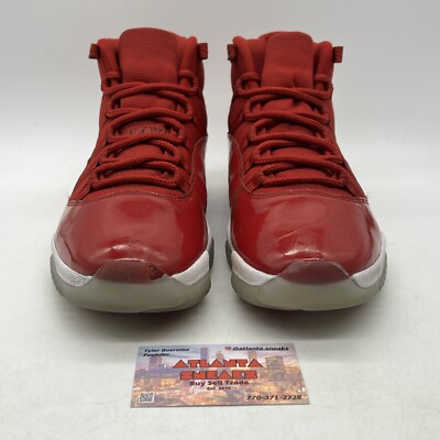 Size 11 - Jordan 11 Retro High Win Like '96 Red White Leather