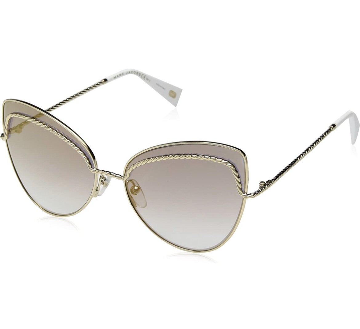 Brand New Marc Jacobs White Sunglasses with Gold Logo Brand New Marc Jacobs White Sunglasses with Gold Logo Sunglasses main image 4