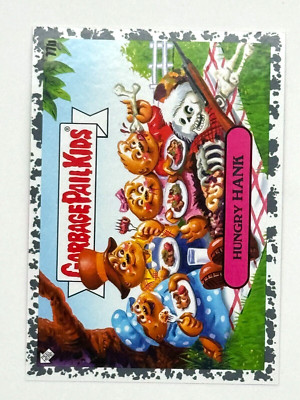 2022 Topps Garbage Pail Kids Book Worms #77b HUNGRY HANK Gray Parallel /199