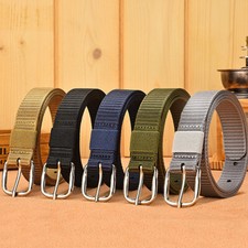 Unisex Nylon Canvas Tactical Belt Regular Military Style Sport Webbing Belts