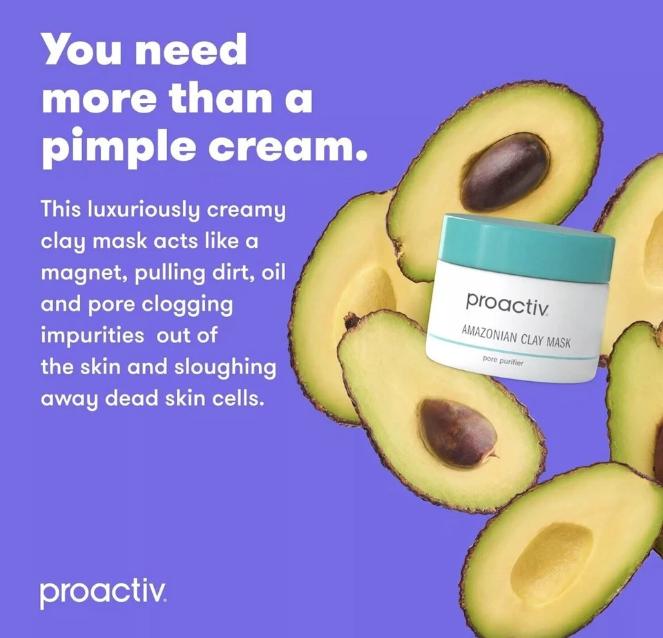 Proactiv Amazonian Clay Mask, Creamy, Natural Cleansing Skin - X-LARGE  89ml - Image 2 of 3