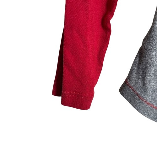 Roots Canada T-Shirt Jugend Kinder Small grau rot Langarm Grafik Tee - Bild 7 von 10