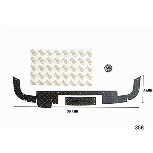 Rear Bumper Anti-skid Plate Decorative Sheet for 1/8 KM Tank 300 RC Crawler Car - Picture 5 of 8