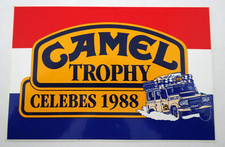 Werbe-Aufkleber Camel Trophy Celebes 1988 Sulawesi Oldtimer Niederlande Off Road