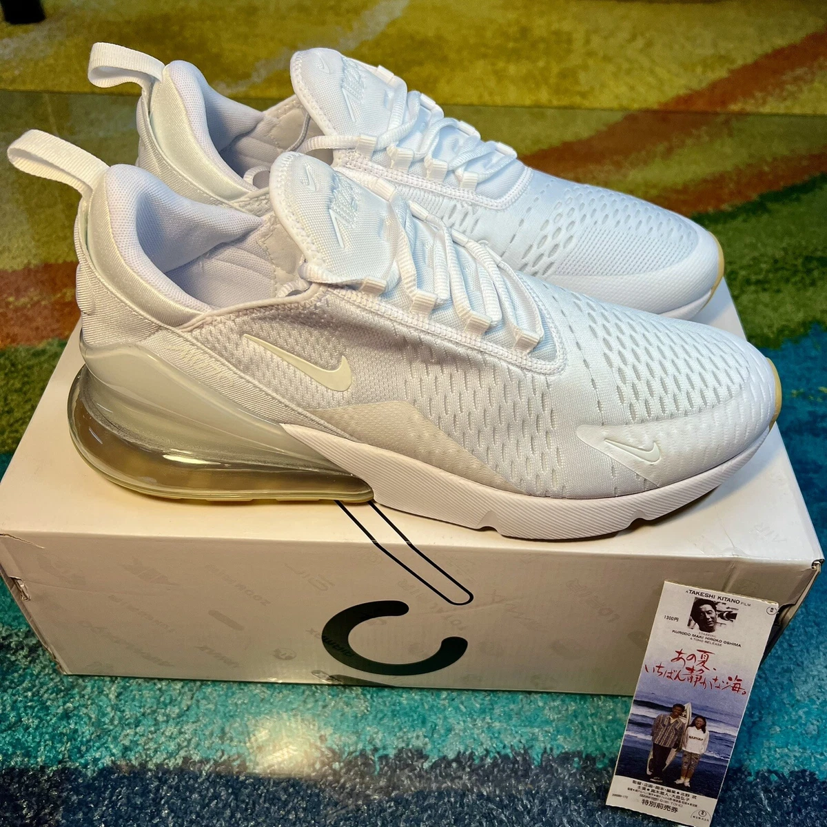 Nike 270 blanche clearance homme