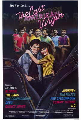 THE LAST AMERICAN VIRGIN Movie POSTER 27x40 Lawrence Monoson Diane Franklin