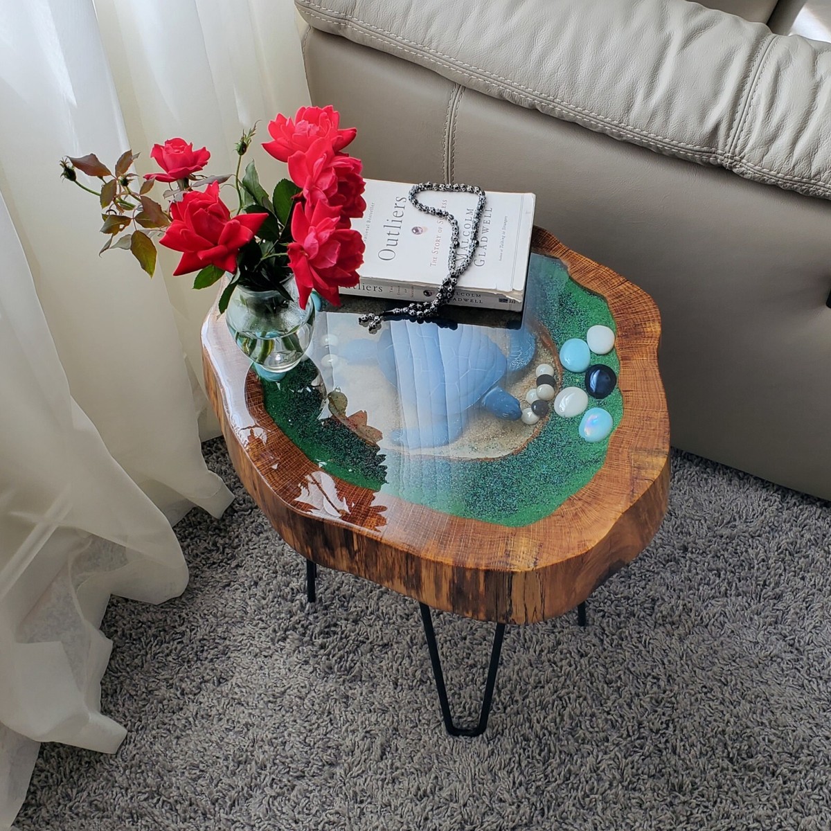 Coffee Table Live Edge, Natural Edge Side Table, Plant Stand Coffee Table Live Edge, Natural Edge Side Table, Plant Stand