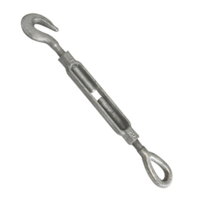 1'' x 12'' Galvanized Drop Forge Lifting Turnbuckle Hook-Eye Pulley 