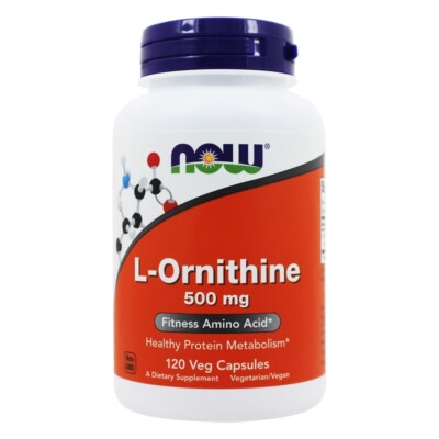 NOW Foods L-Ornithine 500 mg., 120 Capsules