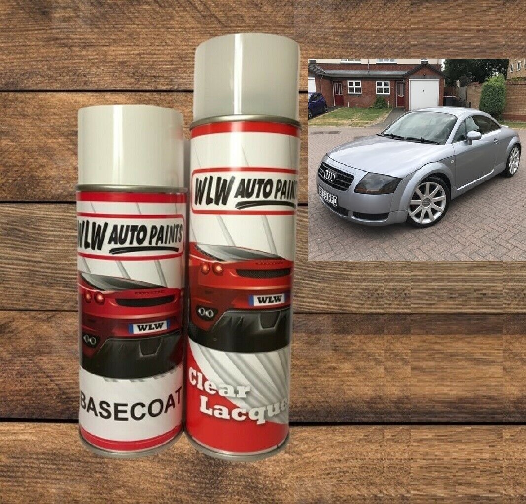 Peinture Aérosol Audi LY7J Avus Silver - Kit Métallisé Avec Vernis Et Apprêt, Bombe Alex Flittner - Neuf