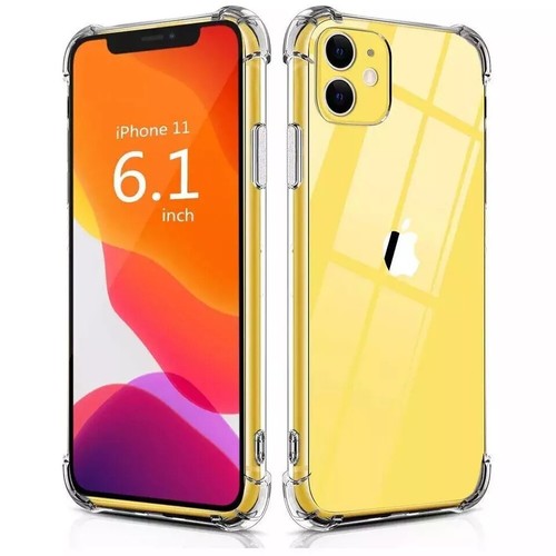 Clear Case For iPhone 11/12/13/14/15/16 Pro Max 6/7/8 Shockproof Cover Silicone - Picture 2 of 4