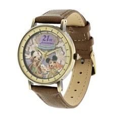 Mickey & Minnie Watch Tokyo Disney Sea Limited 21st Anniversary Arabian cloth