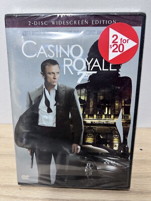 James Bond 007 Casino Royale DVD, 2007, 2-Disc Set, Widescreen Daniel Craig