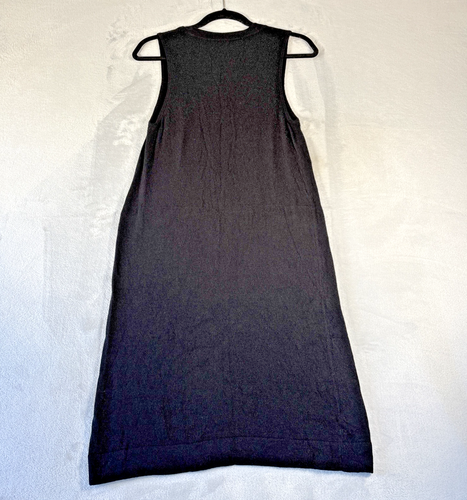 J.Crew Pulloverkleid schwarz Wolle-Kaschmir-Mischung M U-Ausschnitt Etuikleid Midi klassisch - Bild 2 von 7