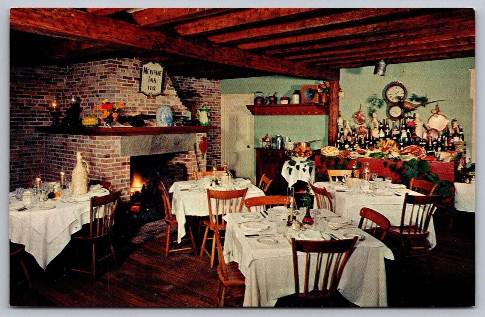 Newfane Inn Vermont Route 30 Interior Postcard eBay