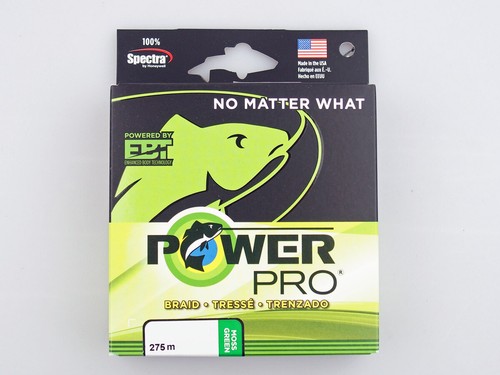 PowerPro Moss Green 275m 0.06mm - 0.43mm Braided Line Tresse Made in USA - Photo 5/13