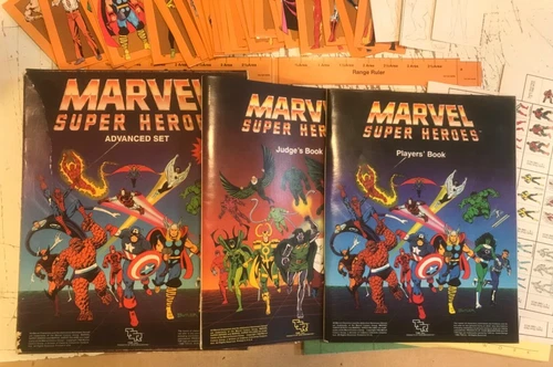 MARVEL SUPER HEROES ADVANCED SET TRS 1986 ROMPER GAME