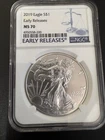 2019 American Eagle Silver Dollar EARLY RELEASES NGC MS70