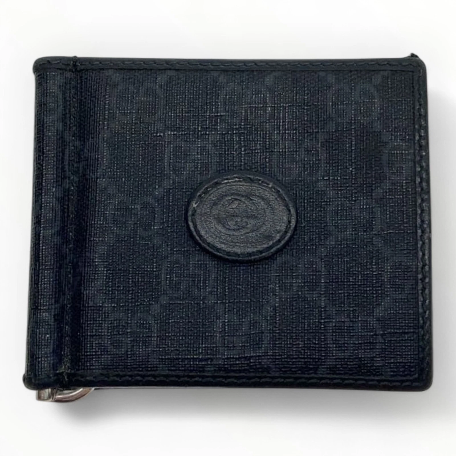 Portefeuille GUCCI GG Supreme pince à billets double pli imprimé partout 700686 1993