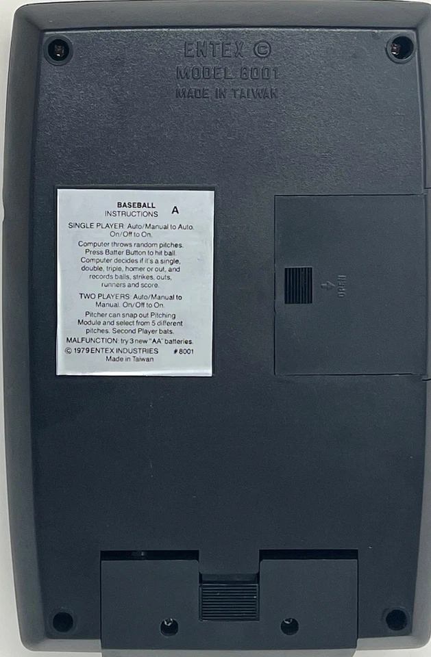 Béisbol electrónico Entex de mano vintage 1979 ¡¡PROBADO FUNCIONA!!  Original En Caja Foto 4 de 4