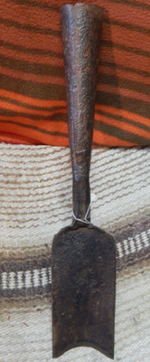 antique turning gouge 2 3/4'' face curve blacksmith made  15'' long tools