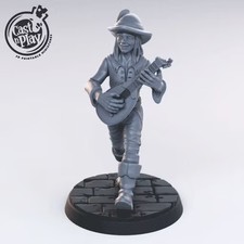Bard miniature - CastnPlay - DnD miniatures - Role Playing Game - Tabletop Mini