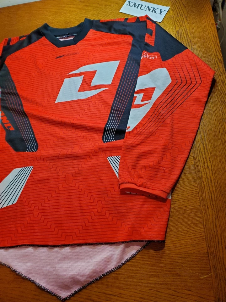 Camiseta deportiva de malla One Industries carbono motocross MTX talla XL roja Foto 3 de 4