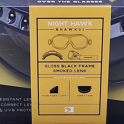 Bobster Eyewear Night Hawk OTG Goggles Smoke BHAWK01 for sale