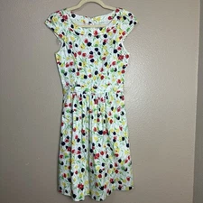 Hi There Karen Walker Retro Pinup Dress Woman’s Size 2 Tulip Floral Print Swing