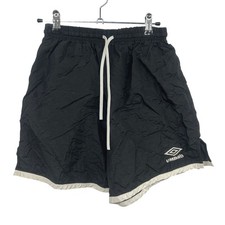 VTG Umbro Nylon Soccer Shorts Small Black Blokecore Gorpcore Retro Sporty 90s