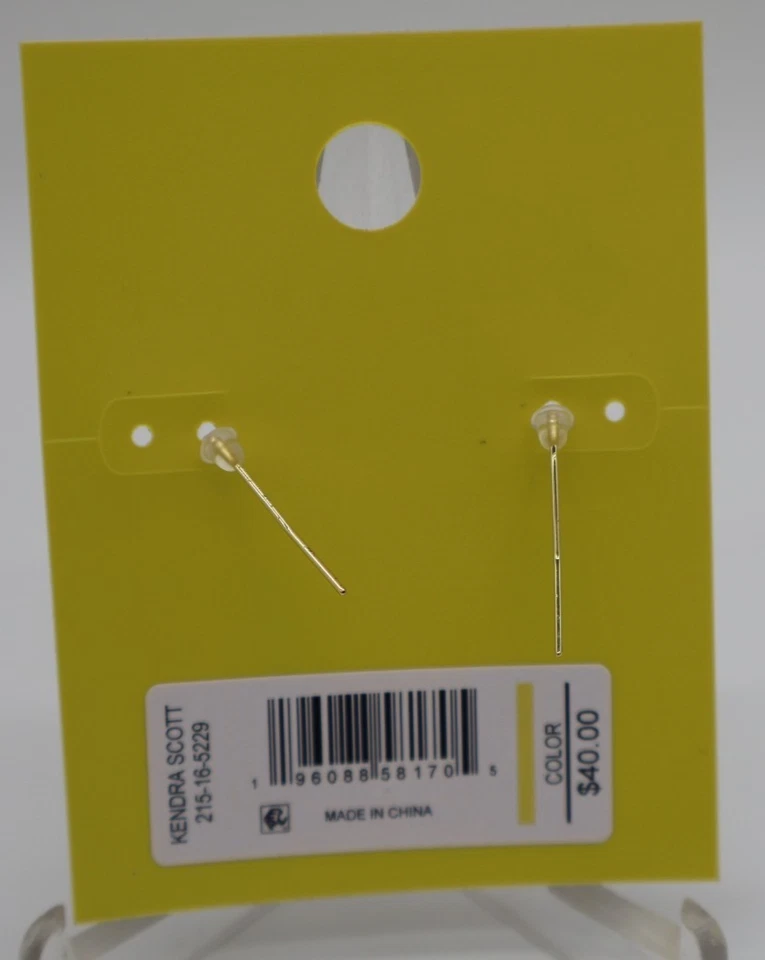 Kendra Scott Eva 14K Gold Over Brass Amazonite Drop Earrings Turquoise Magnesite - Image 3 of 4