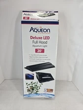 Aqueon Deluxe Aquarium LED light Full Hood 20" fit 10 and 20X gallon fish tanks