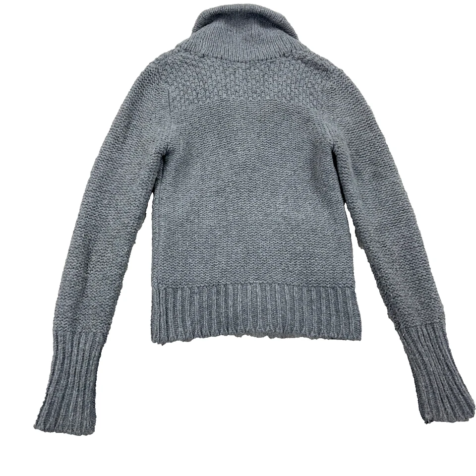 Cárdigan suéter vintage Y2K American Eagle para mujer mediano grueso tejido chal cuello Foto 3 de 4