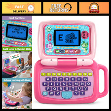 2-in-1 Touchscreen Laptop Toy for Kids, Educational Learning Fun, Pink
