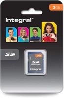 Integral 2GB SD Memory Card Legacy Device Compatible - Cameras, MP3 Players