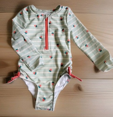 Long Sleeve Girls Sun Protection Swimsuit By Cat And Jack 2T