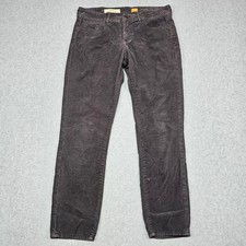 Pilcro and the Letterpress Stet Womens 28 Corduroy Skinny Pants Gray Small Hole